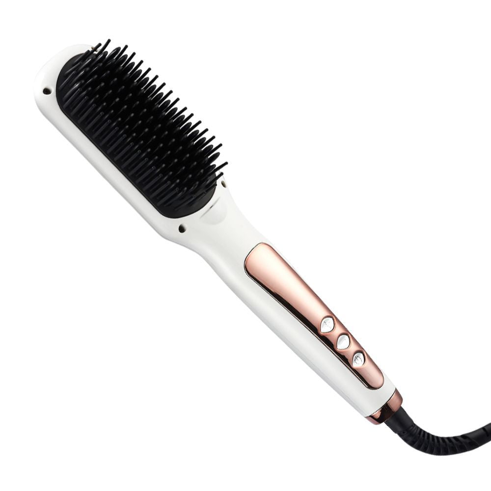 Dual-Purpose Hair Straightener and Curling Comb