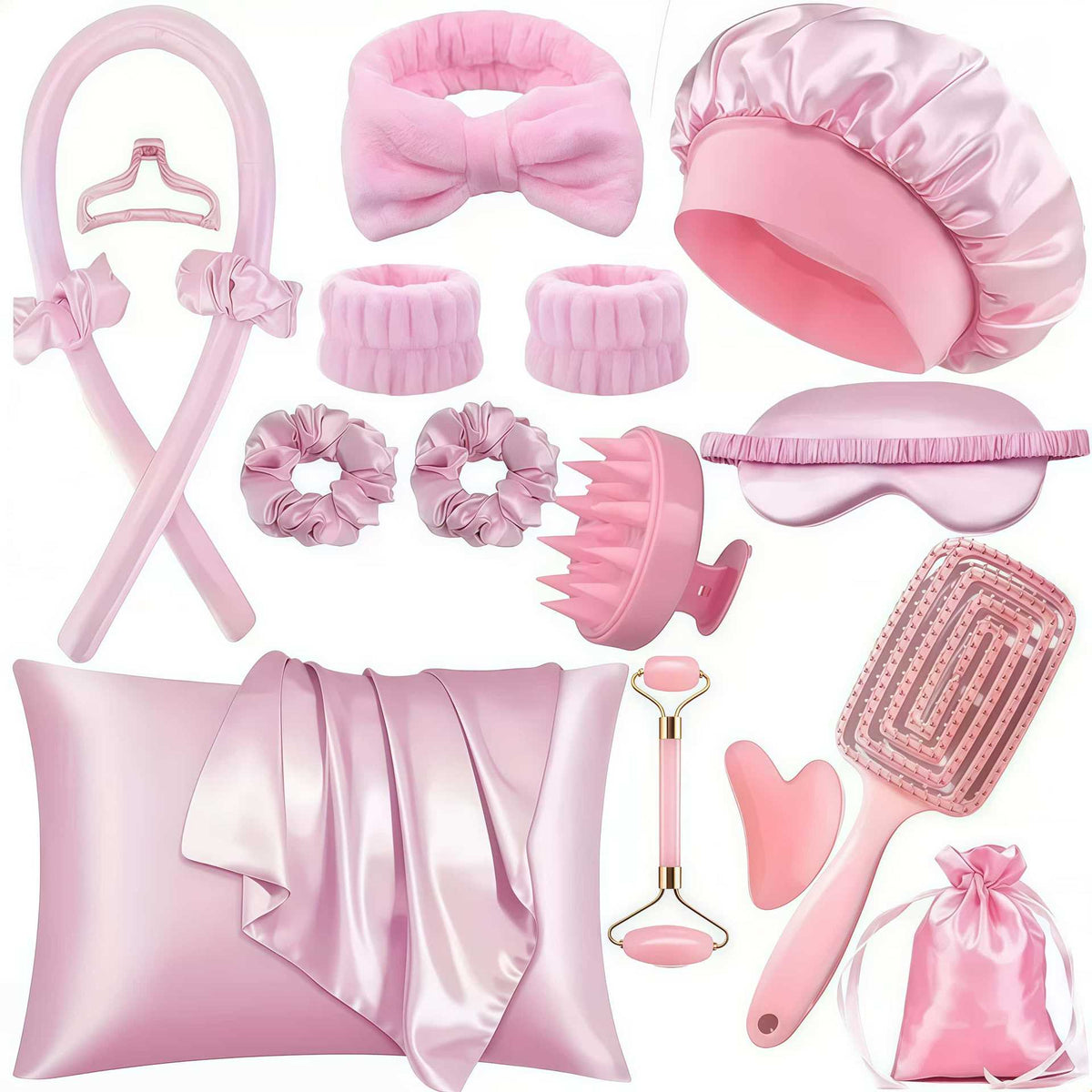 Heatless Foam Hair Rollers Set with Accessories