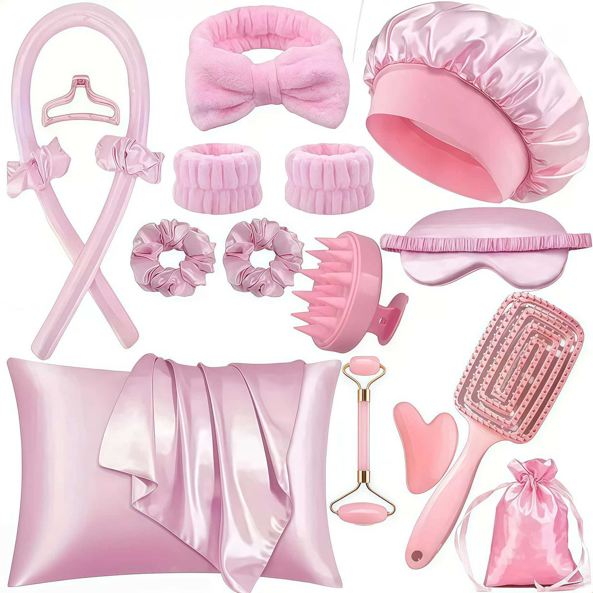 Heatless Foam Hair Rollers Set with Accessories