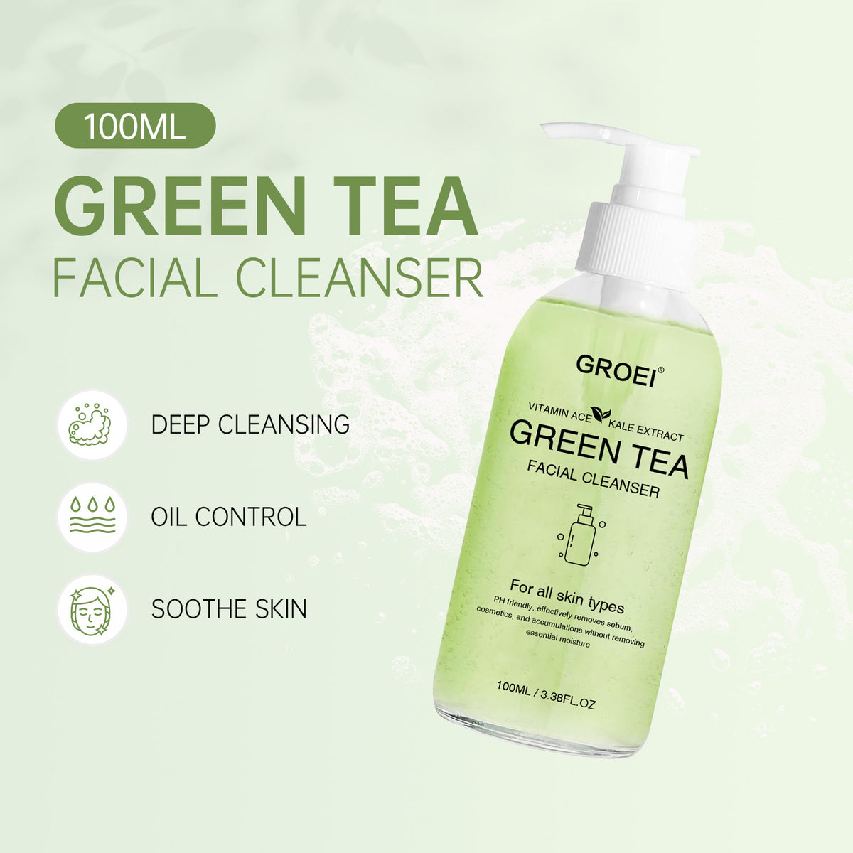 Brightening Foam Facial Cleanser with Hydration