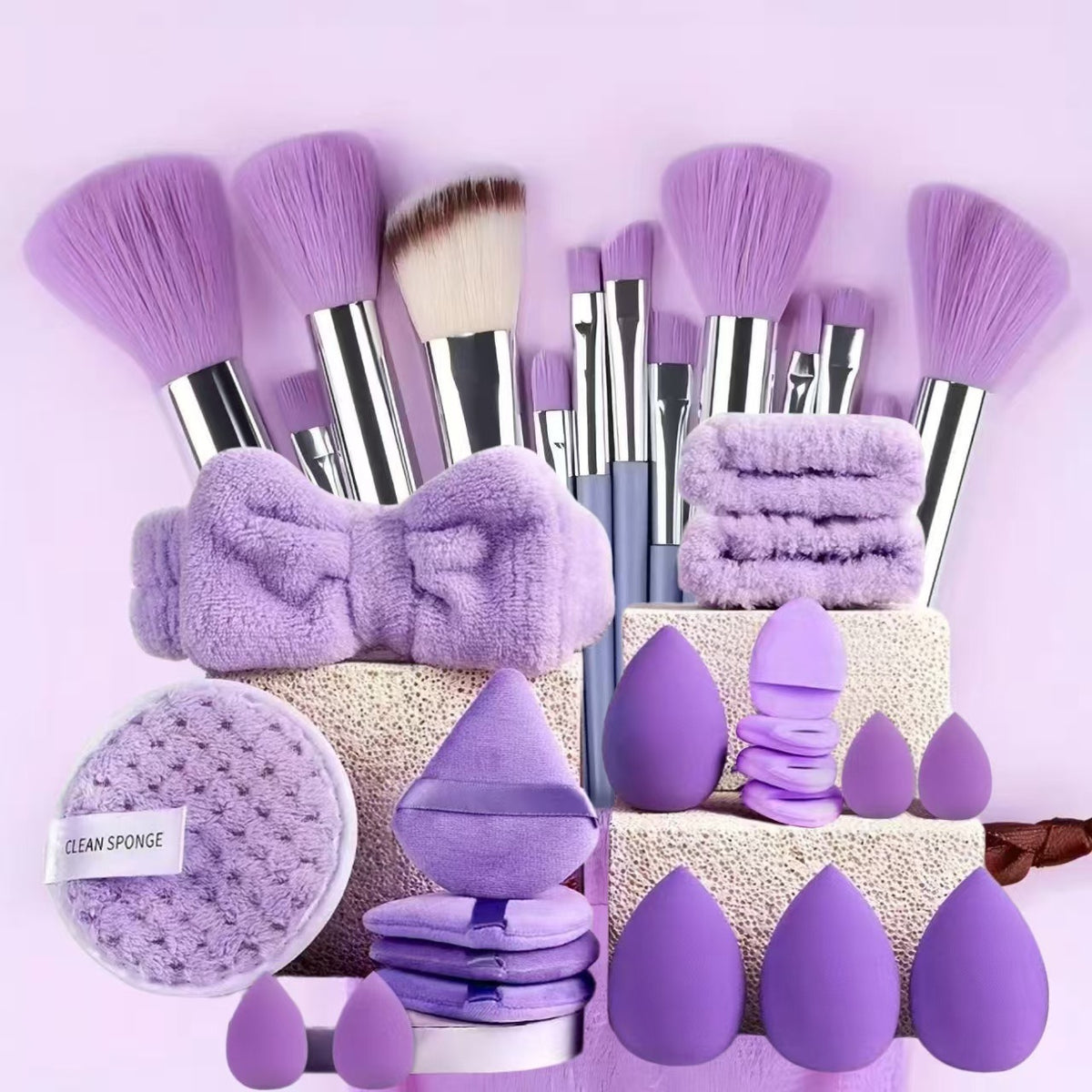 Makeup Brush Set with Bag