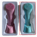 Electric silicone facial cleansing brush