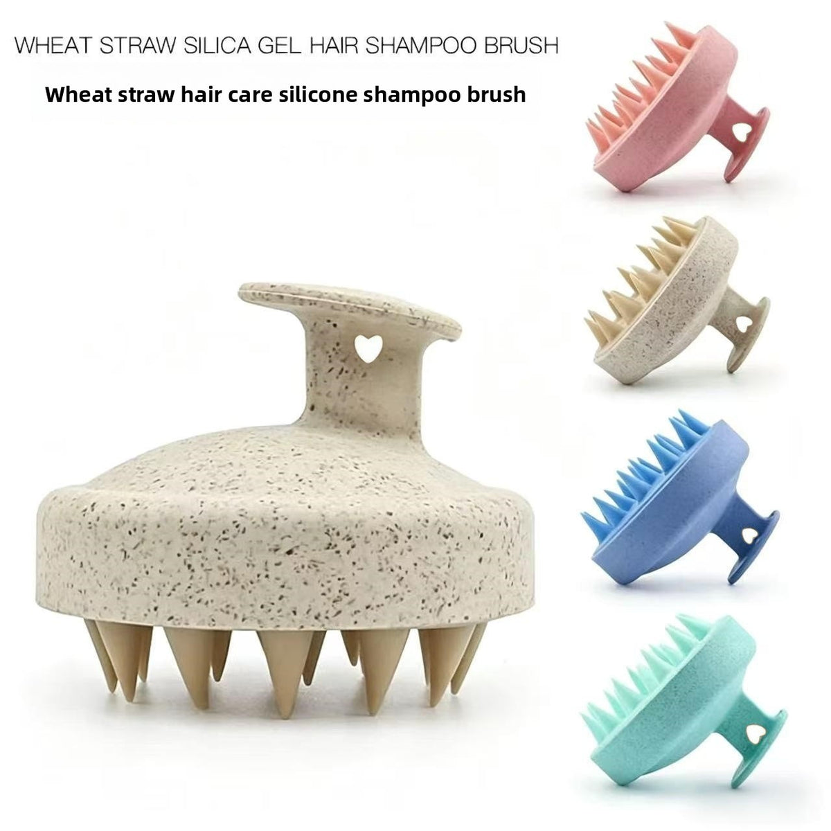 Silicone Hair Massage Shampoo Brush