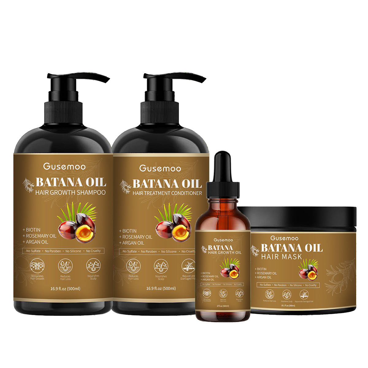 Batahna Oil Hair Care Set