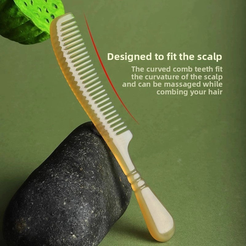 Horn Comb Scalp Massage Anti-Static Hair Care