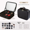 Portable LED Makeup Case with Detachable Organizers