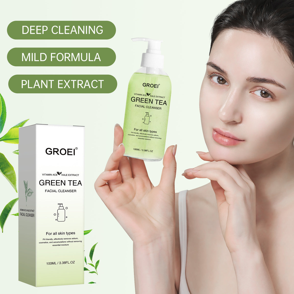 Brightening Foam Facial Cleanser with Hydration