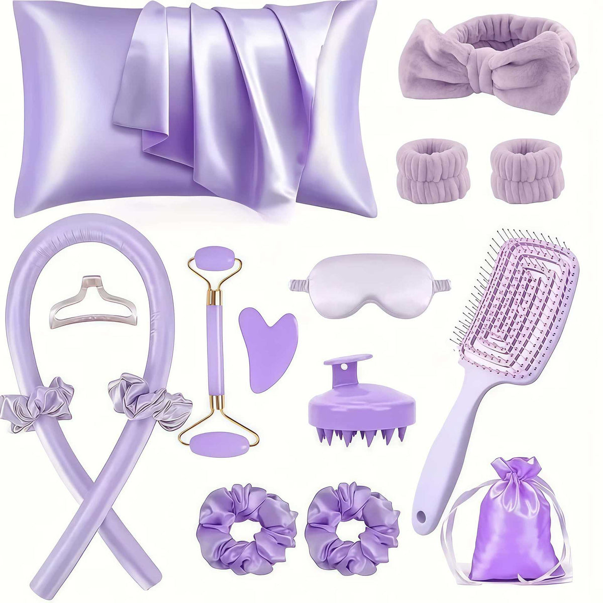 Heatless Foam Hair Rollers Set with Accessories