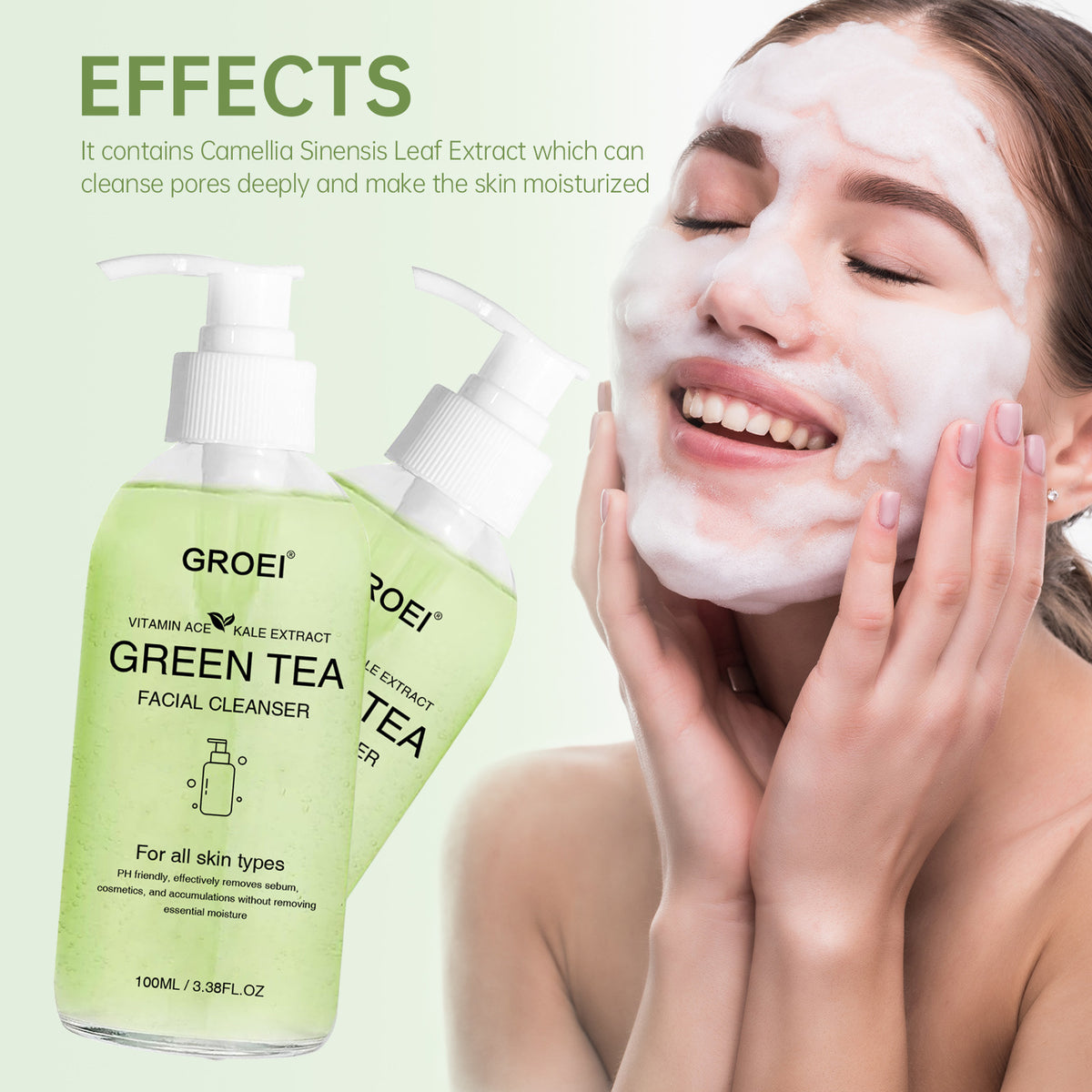 Brightening Foam Facial Cleanser with Hydration