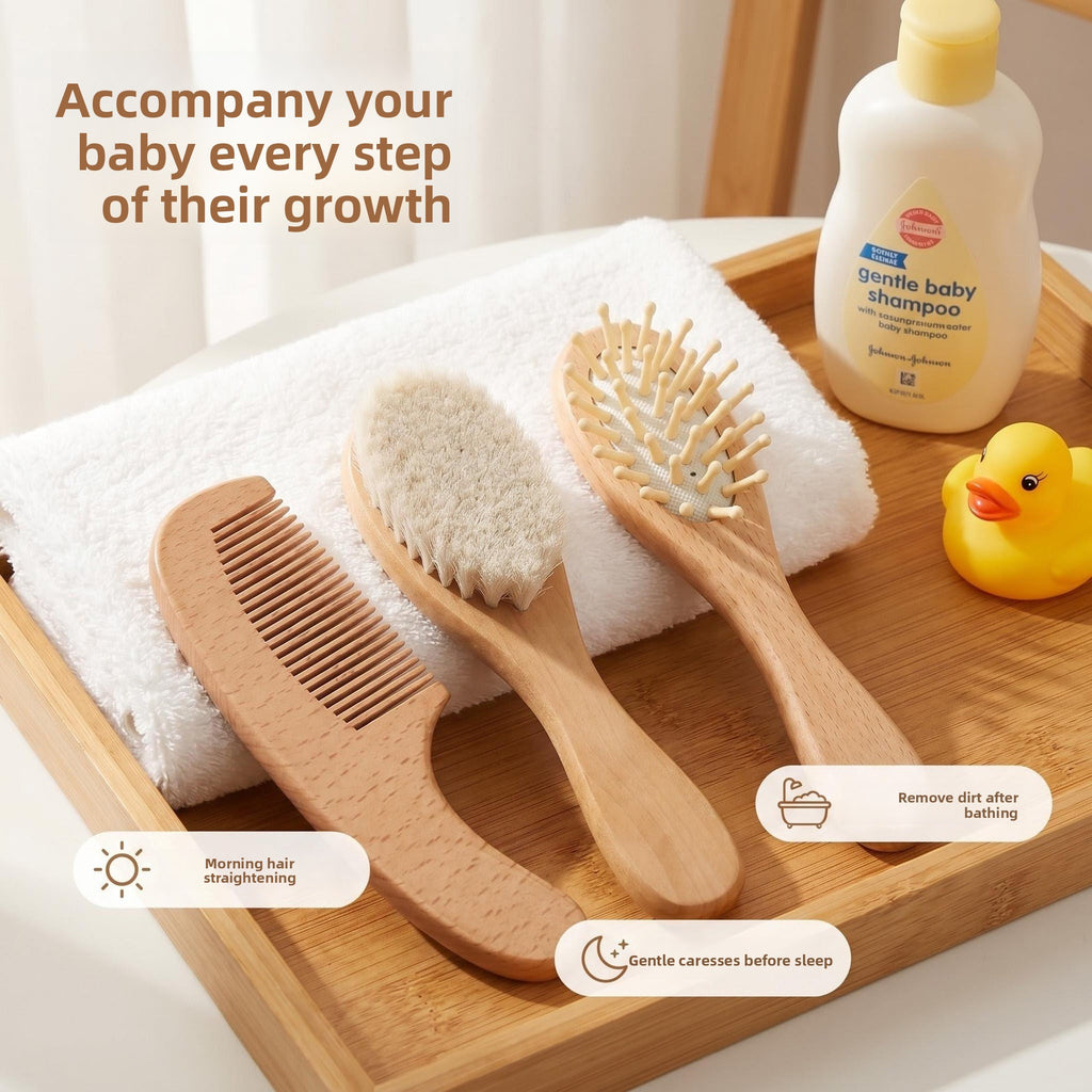 Wooden Hair Care Comb Set
