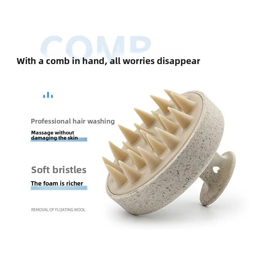 Silicone Hair Massage Shampoo Brush