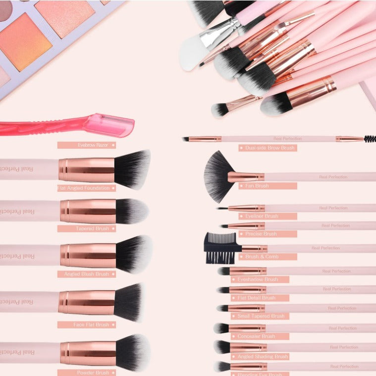 16 Piece Makeup Brush Set with Soft Bristles