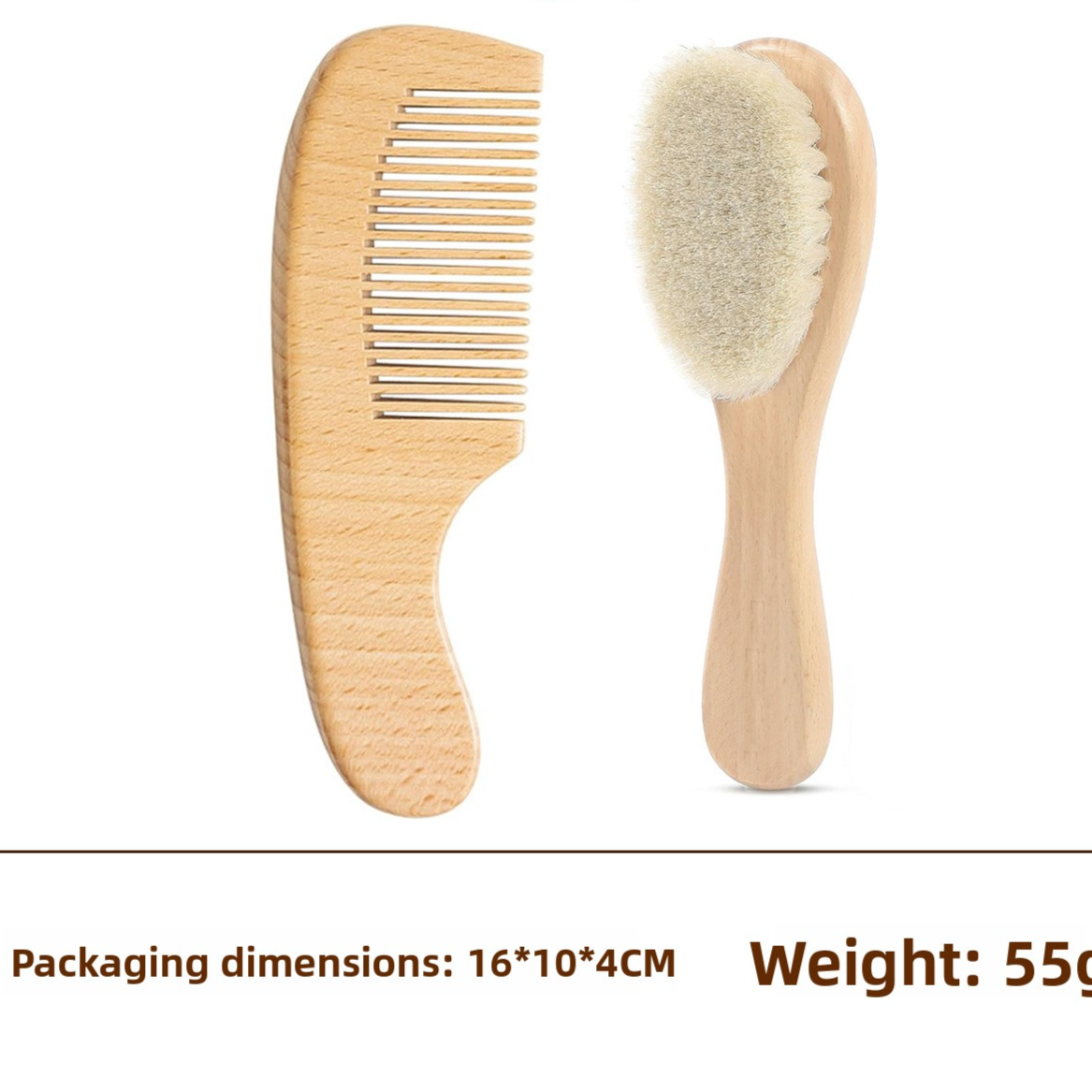 Wooden Hair Care Comb Set