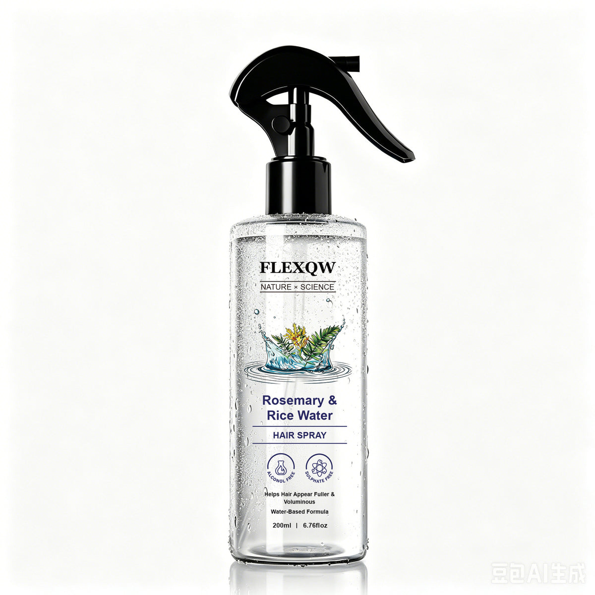 Rosemary Hair Care Spray No-Rinse Nourishing Mist for Smooth and Shiny Hair