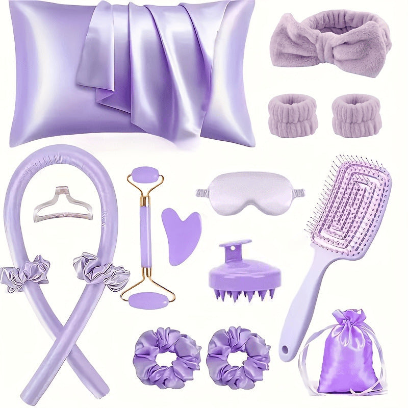 Heatless Foam Hair Rollers Set with Accessories