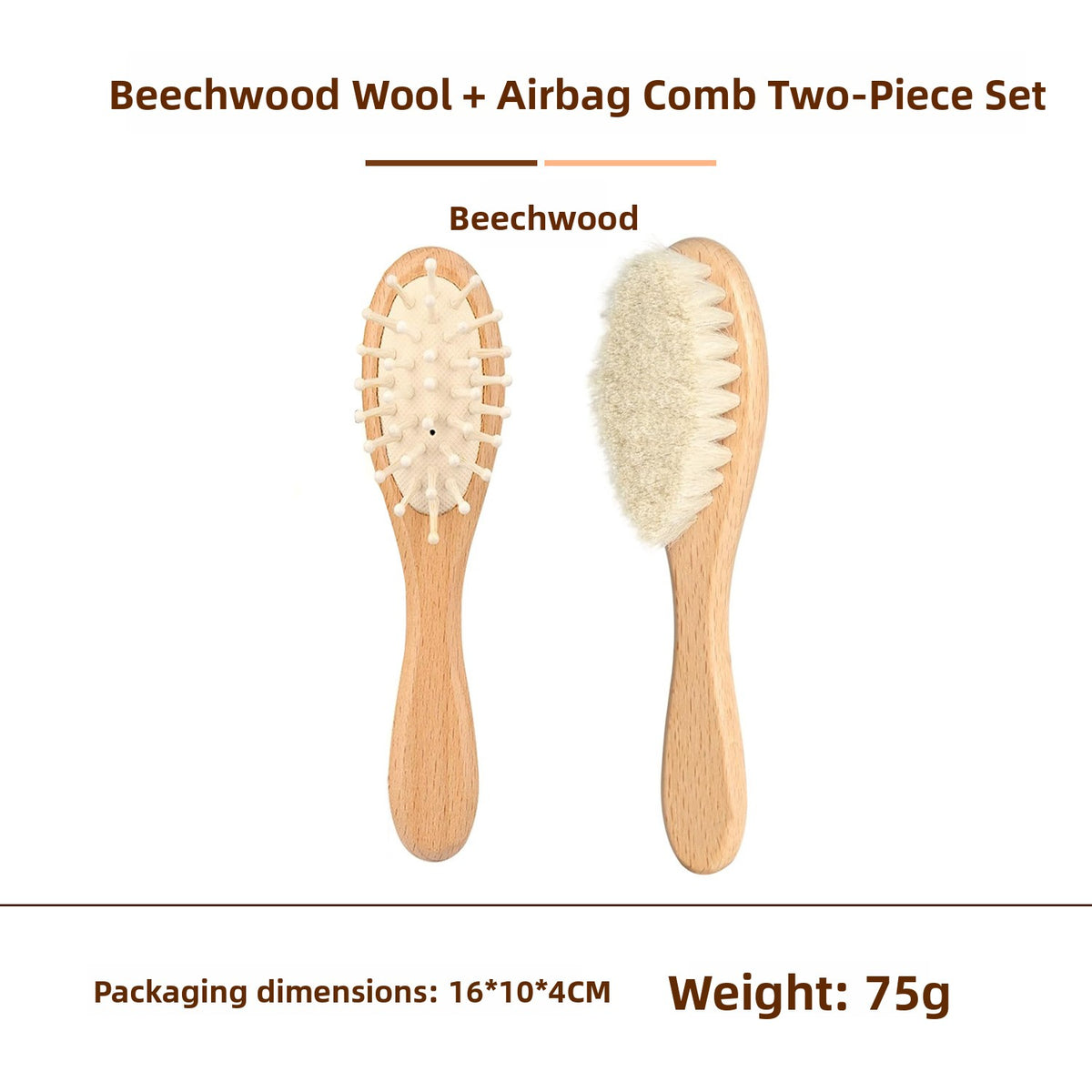Wooden Hair Care Comb Set