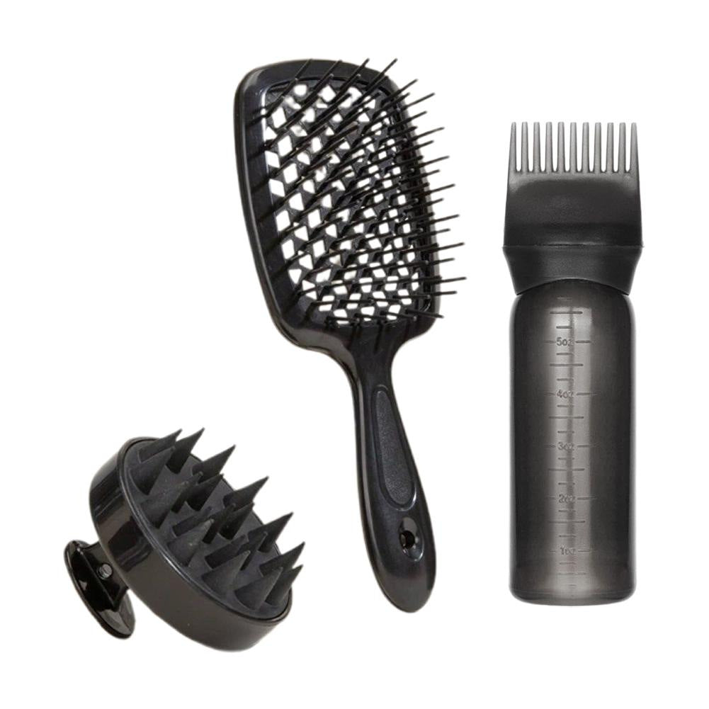 Hair Styling Spray Bottle and Massage Brush Set
