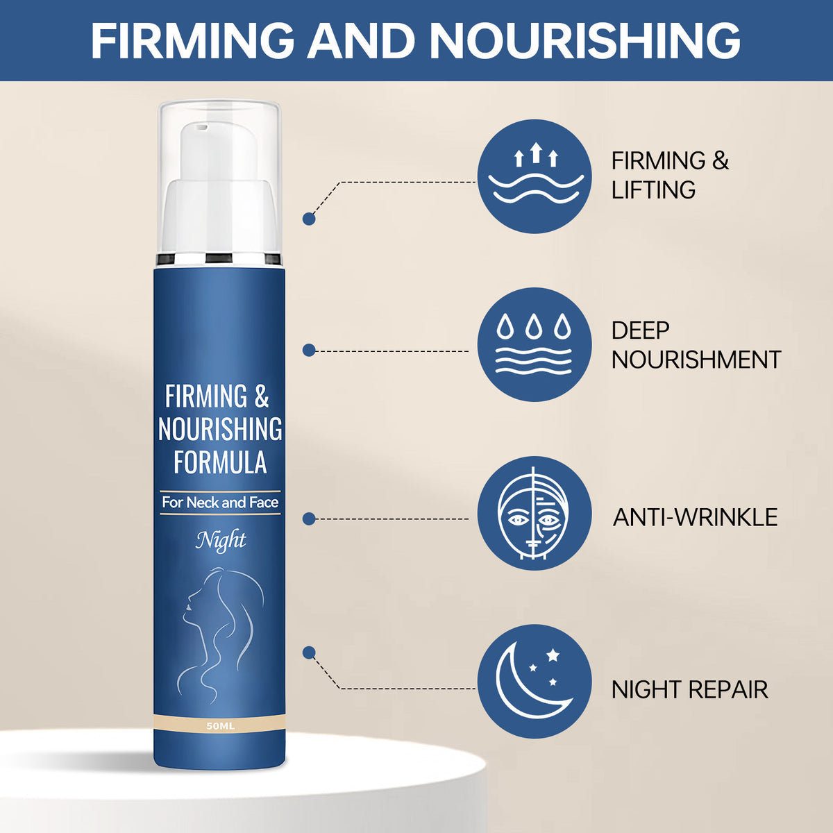 Firming Nourishing Night Cream for Face and Neck