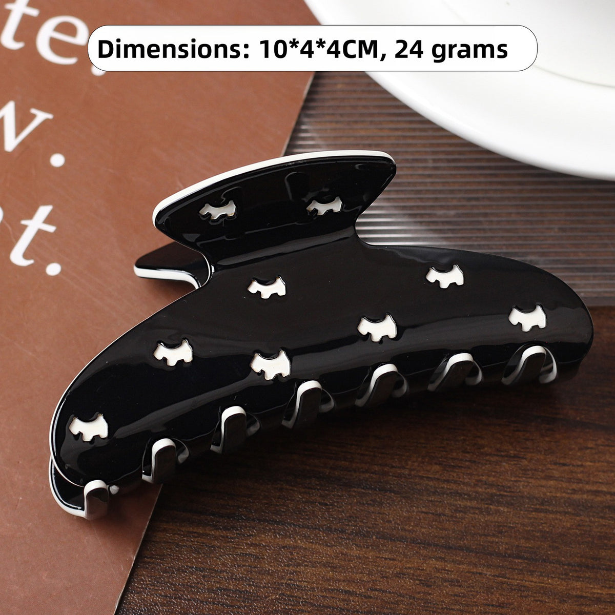 High-End Acetate Large Hairpin Shark Clip French Style Hair Accessory